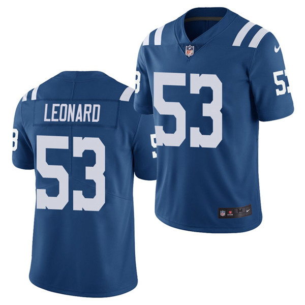 Toddlers Indianapolis Colts #53 Darius Leonard Blue Vapor Untouchable Limited Stitched Jersey